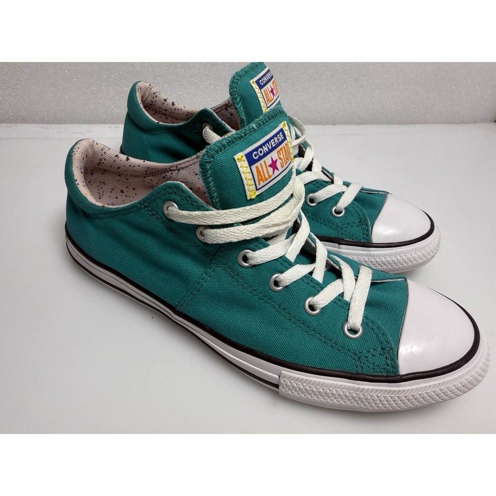 Converse‎ Teal All-Star Madison Ox Low Top Shoes Sneakers Junior Size 6 Confetti